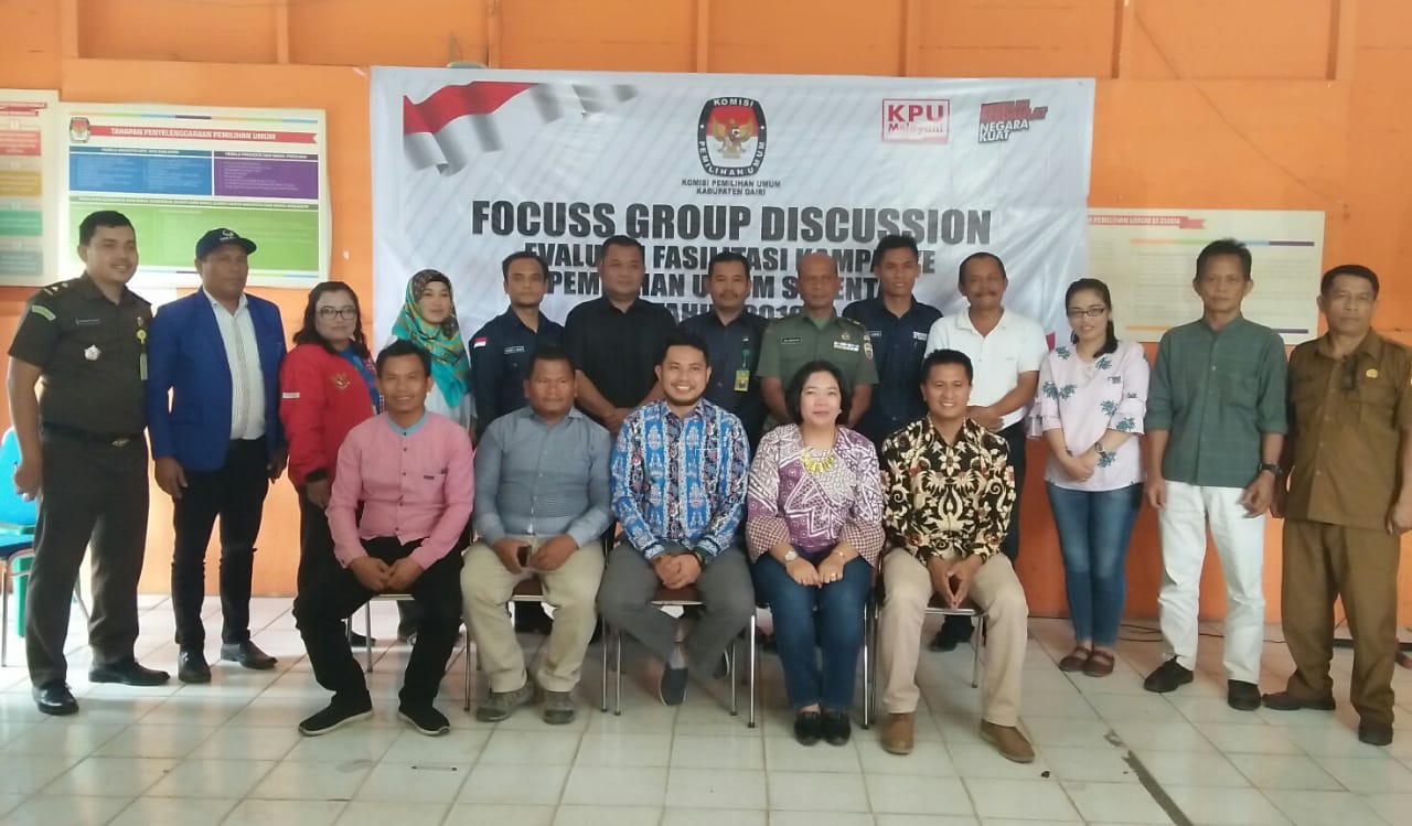 Photo of KPU Dairi Gelar Fokuss Group Discussion Evaluasi Fasilitasi Kampanye Pemilu 2019