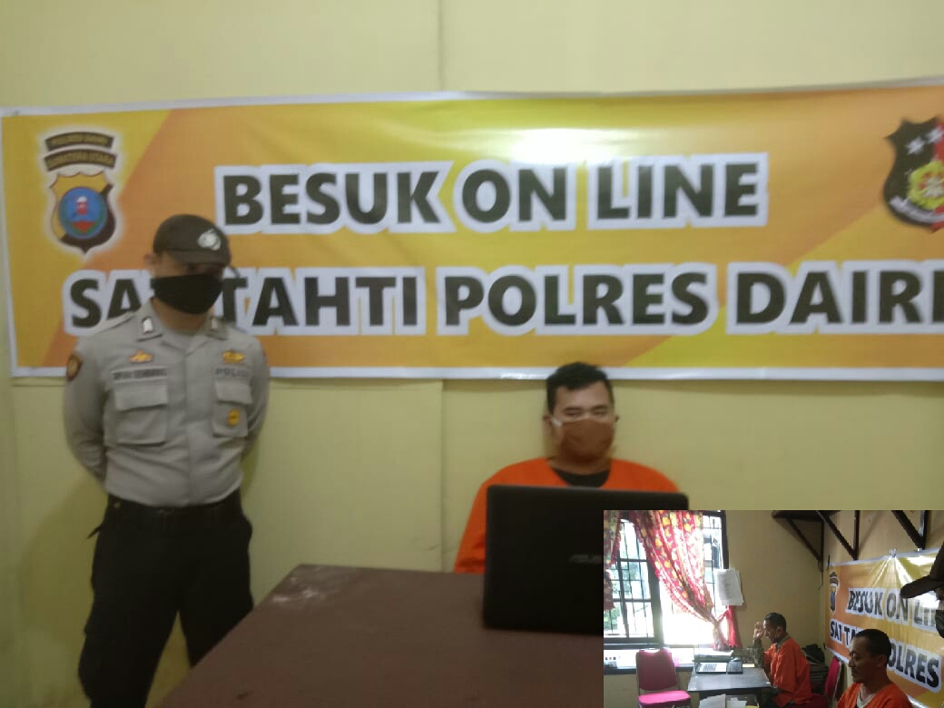 Photo of Antisipasi Covid-19, Polres Dairi Berlakukan Besuk Tahanan Secara Online