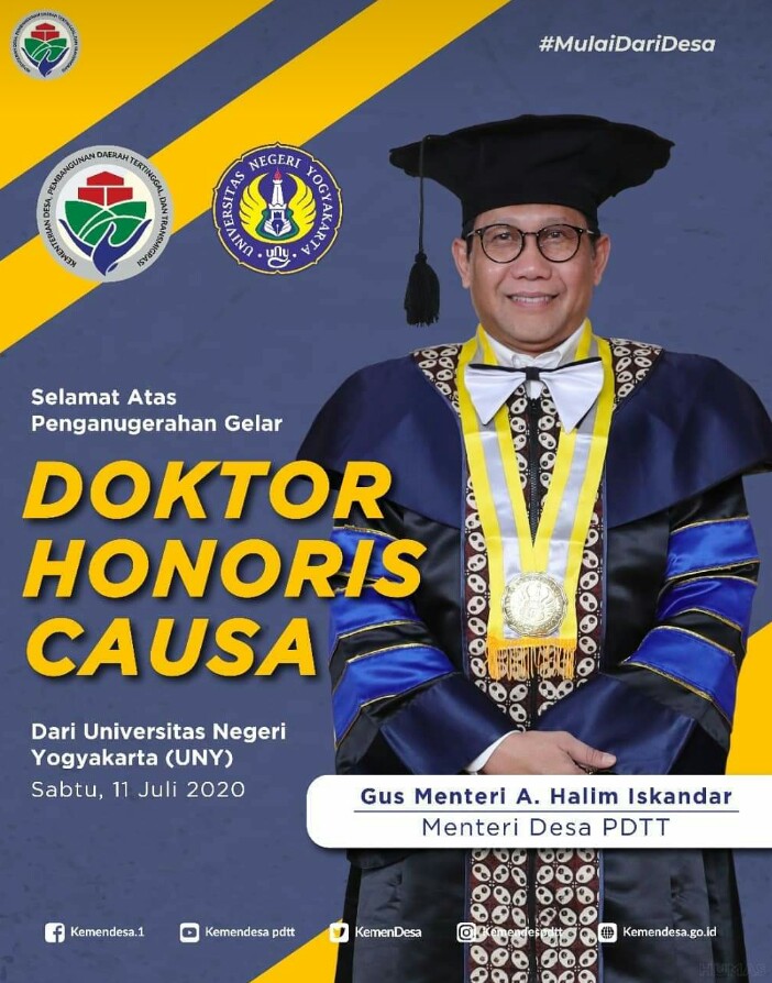 Photo of Alasan UNY Beri Anugerah Gelar Doktor HC Pada Gus Menteri