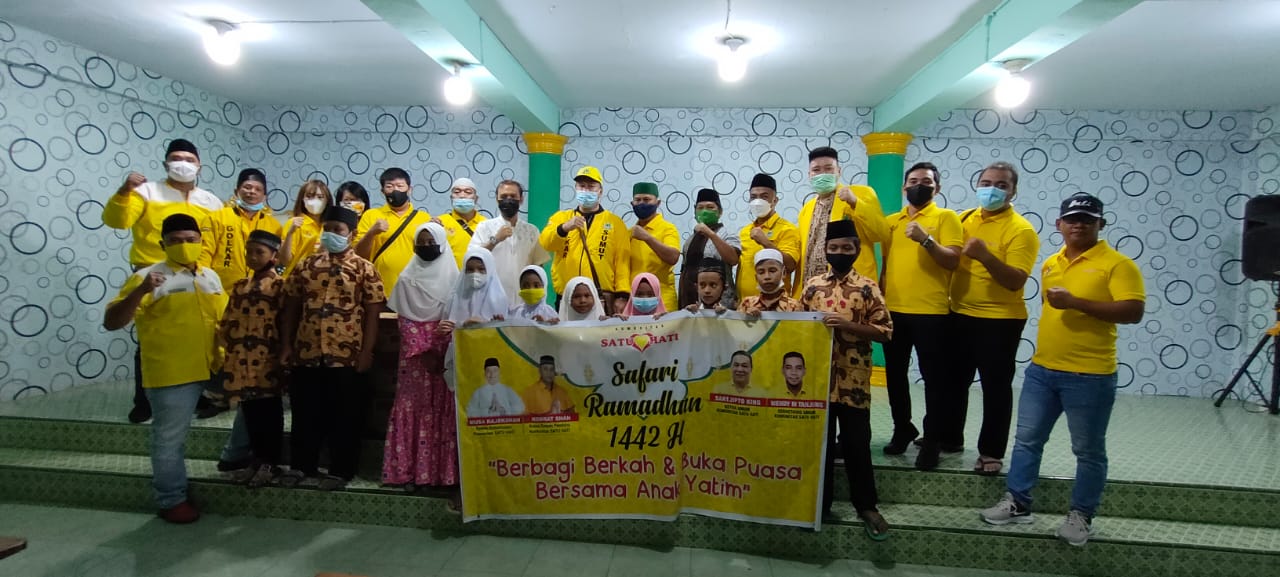 Photo of Safari Ramadhan Komunitas SATU HATI Bersama Golkar Sumut Dan Anak Panti Al Wasliyah