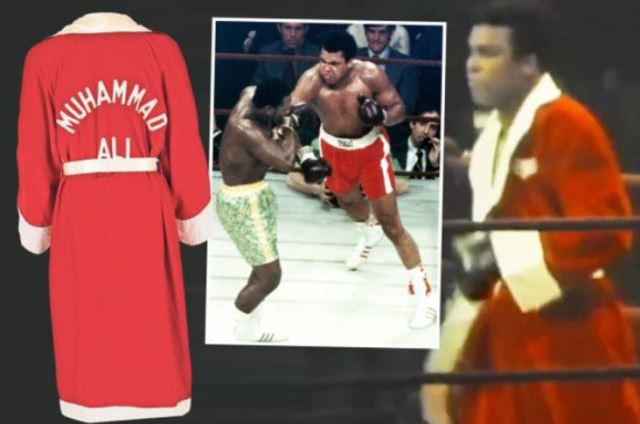 Jubah Merah Muhammad Ali Lawan Joe Frazier Dijual Rp14,6 Miliar