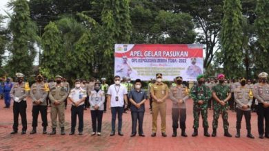 Photo of Polres Langkat Apel Gelar Pasukan Ops Zebra Toba 2022