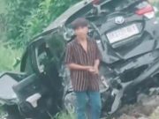 Toyota Rush Remuk Kontra Kereta Api di Belawan