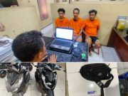 Polsek Delitua Sikat 3 Bandit Ranmor Beraksi di Jalan AH Nasution