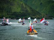 Hari Pertama Aquabike Jetski World Championship 2024 di Danau Toba, Pembalap Asal Portugal, Lino Araujo Raih Posisi Juara I
