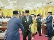 Pj. Bupati Langkat Hadiri Pengambilan Sumpah Pimpinan DPRD Periode 2024-2029:
