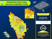 UPDATE Peringatan Dini Cuaca Sumatera Utara