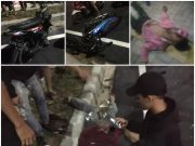 Motor Beat Tabrak Satria FU Didekat Sport Center Batang Kuis, 2 Tewas, 1 Luka