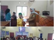 Sambut Idul Fitri, Pemerintah Desa Secanggang Santuni Anak Yatim Piatu