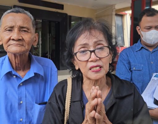 Sambangi Polda Sumut, Pasangan Lansia asal Asahan Beharap kepada Presiden Prabowo