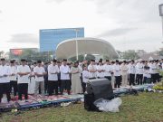 Maknai Idulfitri Mendapatkan Keberkahan, Rico Waas Bersama Ribuan Masyarakat Salat Ied di Lapangan Merdeka