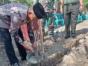 Camat dan Kades Secanggang Letakkan Batu Pertama Pembangunan Gedung Lembaga Kesenian Ibunda Bertuah