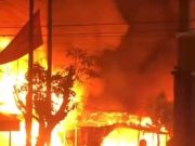 Kebakaran Hanguskan Rumah dan Kios Pedagang di Lubuk Pakam