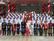 HUT ke-80 Kemerdekaan RI, Gubernur, Wagub, dan Sekdaprov Sumut Kompak Pakai Baju Adat