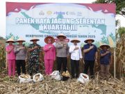 Kapolres Langkat Pimpin Panen Raya Jagung Kuartal III 2025 Secara Virtual