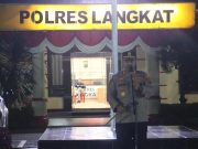 Polres Langkat Gencarkan Patroli Skala Besar bersama TNI dan Pemkab Langkat Jaga Situasi Kondusif.