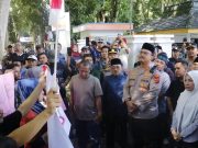 Kapolres Langkat Pimpin Langsung Pengamanan Aksi Unjuk Rasa Kelompok SADAR di DPRD Langkat