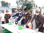 Kejari Binjai Musnahkan Barang Bukti Narkotika dan Senjata Tajam