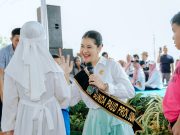 Kahiyang Ayu Ajak Anak PAUD Amalkan Ikrar Kebiasaan Anak Indonesia Hebat di Kampung Ceria Anak Merdeka 2025