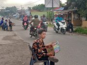 Remaja Mesjid Ar Rahim dan Warga Dusun Kepala Sungai I Menggalang Dana Bencana