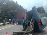 Bus TNI Kecelakaan di Tol Belmera, Belasan Prajurit Terluka
