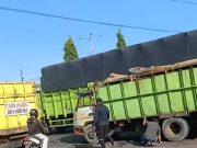 Tabrakan Beruntun 4 Truk di Lubuk Pakam