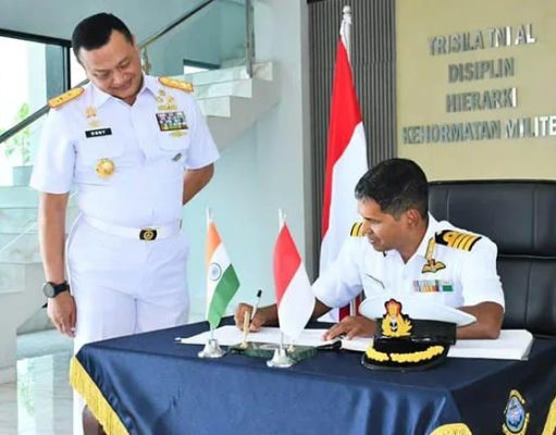 Kapal Perang India Sandar di Pelabuhan Belawan, Mempererat Kerja Sama dengan TNI AL