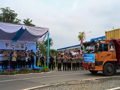 Gubernur Bobby Nasution Dampingi Kapolri Lepas Bantuan untuk Korban Bencana di Sumatera