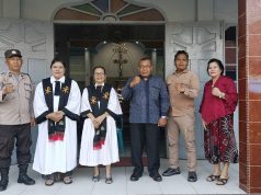 Polsek Pangkalan Brandan Laksanakan Pengamanan Ibadah Umat Kristen, Polres Langkat Pastikan Seluruh Wilayah Aman dan Kondusif