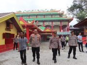 Kapolres Langkat pantau pengamanan Imlek di Vihara Avaloketisvara Stabat