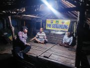 Personil Polsek Salapian Cek Pos Satkamling Keamanan Desa