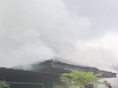 Rumah Asrama Yonif 121 Galang Kebakaran