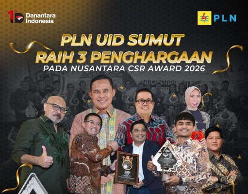 PLN UID Sumatera Utara Raih 3 Penghargaan di Nusantara CSR Awards 2026, Perkuat Pemberdayaan Ekonomi Hijau