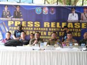 Musnahkan Sabu Tangkapan BNNK Deli Serdang