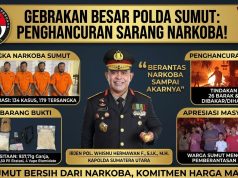 Dalam 72 Jam, Polda Sumut Gempur Sarang Narkoba: 134 Kasus Terbongkar, 26 Barak Dimusnahkan