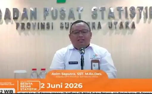 Mei 2026, Inflasi Tahunan Sumut Capai 4,35 %