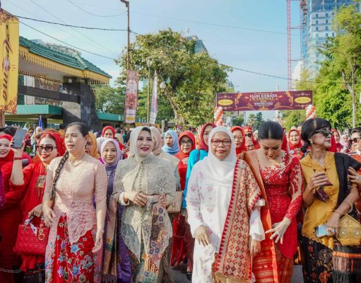 Dihadiri Martinijal Zakiyuddin Harahap, Hari Kebaya Nasional 2026 di Medan Berlangsung Meriah