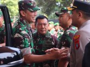 Wujud Sinergitas TNI-Polri Kapolres Binjai Sambut Kunjungan Pangdam I/BB di Kodim 0203 LKT