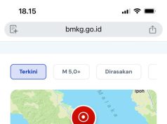 GEMPABUMI TEKTONIK M6,4 DI SIMALUNGUN, SUMATRA UTARA, TIDAK BERPOTENSI TSUNAMI