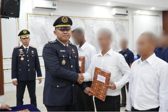 32 Orang Warga Binaan Rutan Kelas I Medan Langsung Bebas, Terima Remisi Umum Pada HUT RI Ke-81