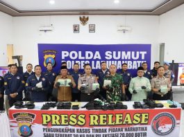 Polres Labuhanbatu Gagalkan Pengiriman 30 Kg Sabu dan 20 Ribu Pil Ekstasi