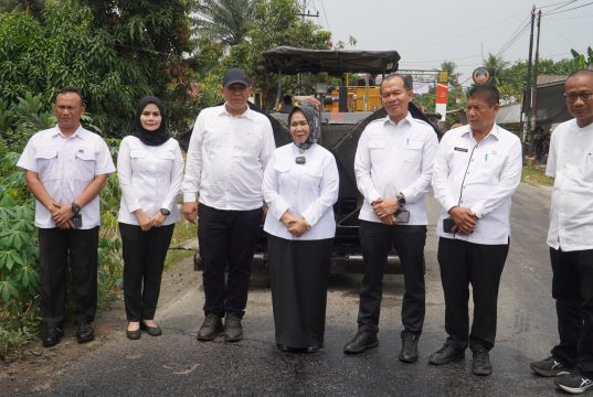 Plt. Bupati Tiorita Tinjau Jalan Secanggang, Tahap I Rampung Sesuai Janji
