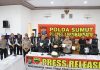 Polres Labuhanbatu Pres Release Pengungkapan Sabu 3,87 Kg dari Bus ALS