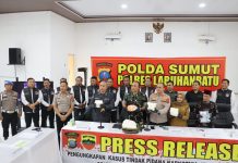 Polres Labuhanbatu Pres Release Pengungkapan Sabu 3,87 Kg dari Bus ALS