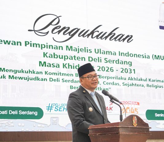 Pengurus Baru MUI Deli Serdang Resmi Dikukuhkan, Bupati Dorong Perkuat Pembinaan Moral Masyarakat
