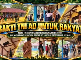 Karya Bakti TNI AD Untuk Rakyat Masih Berlanjut di Katingan